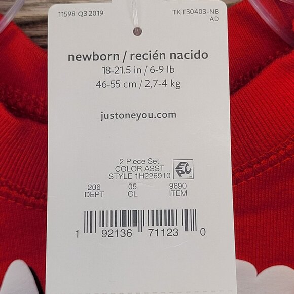 2 Pc Newborn Outfit Mr Irresistible Just One You Carters Sweatshirt Sweatpants - Picture 4 of 4